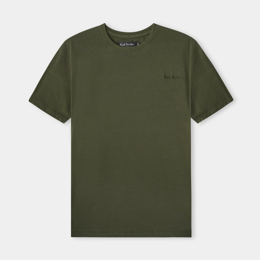 Olive Green Plain Tee