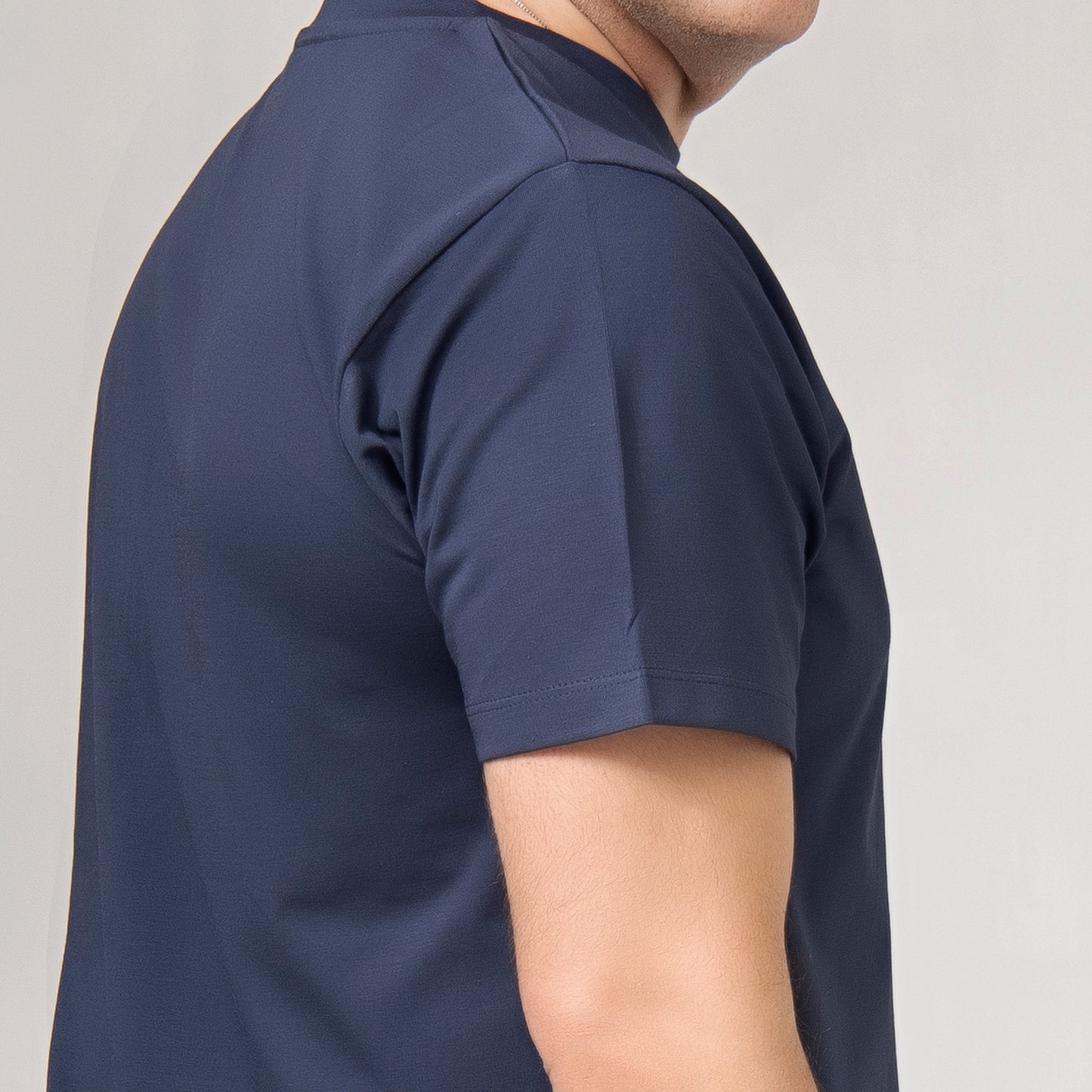 Navy Blue Printed Tee