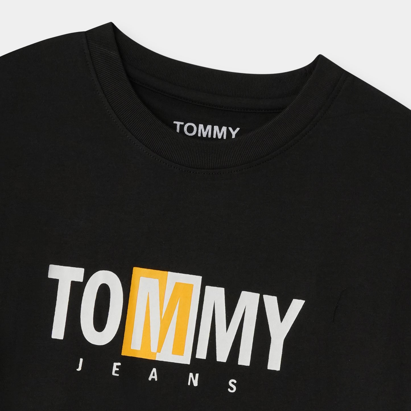 Jet Black Printed Tee