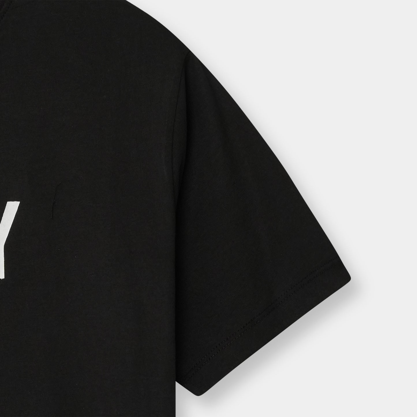 Jet Black Printed Tee