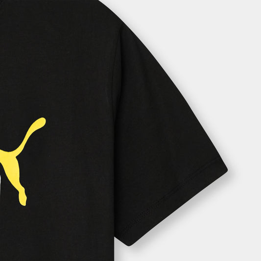 Jet Black Printed Tee