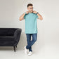Light Teal Plain Tee