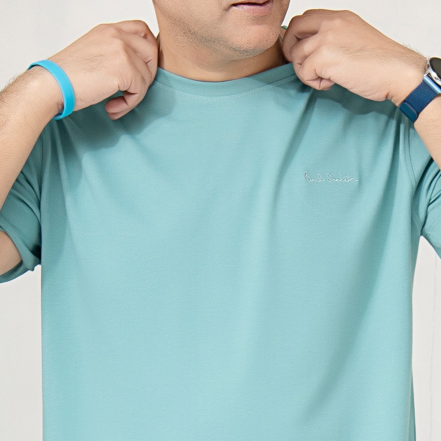 Light Teal Plain Tee