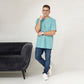 Light Teal Plain Tee