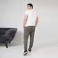 Olive Green Jersey Trouser